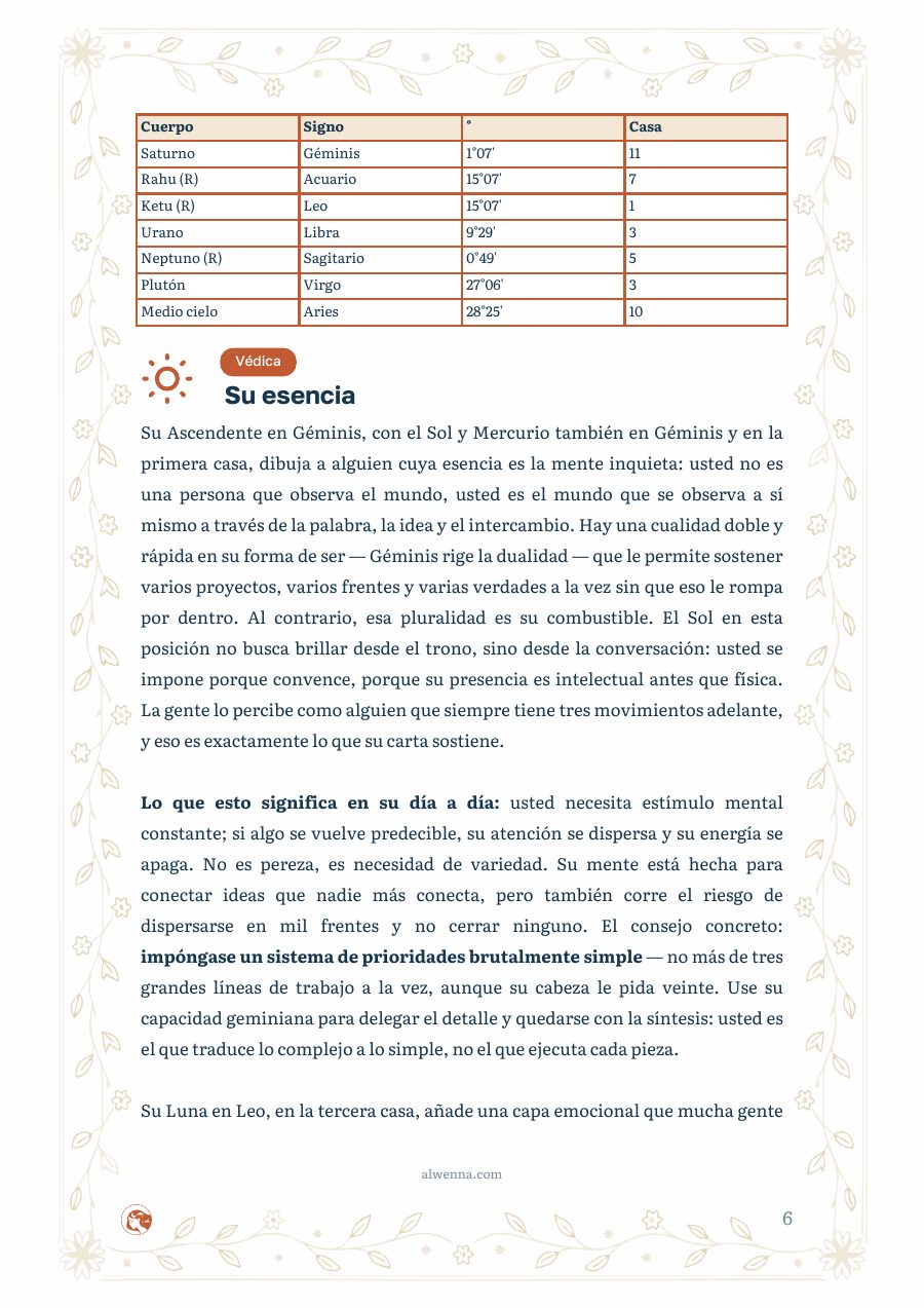 Una página de capítulo