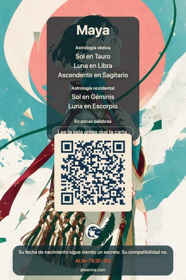 Tres tarjetas reales, dibujadas por la propia app.