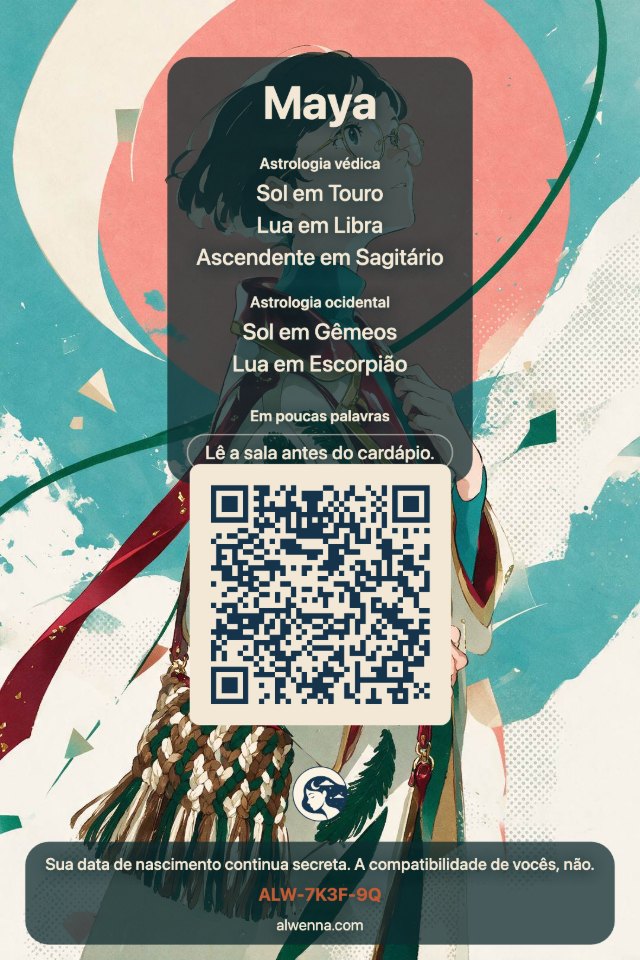 Três cartões reais, desenhados pelo próprio app.